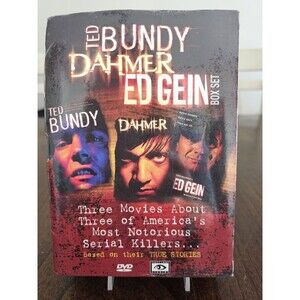 Ted Bundy Dahmer Ed Gein DVD Box Set Sealed True Crime Serial Killers